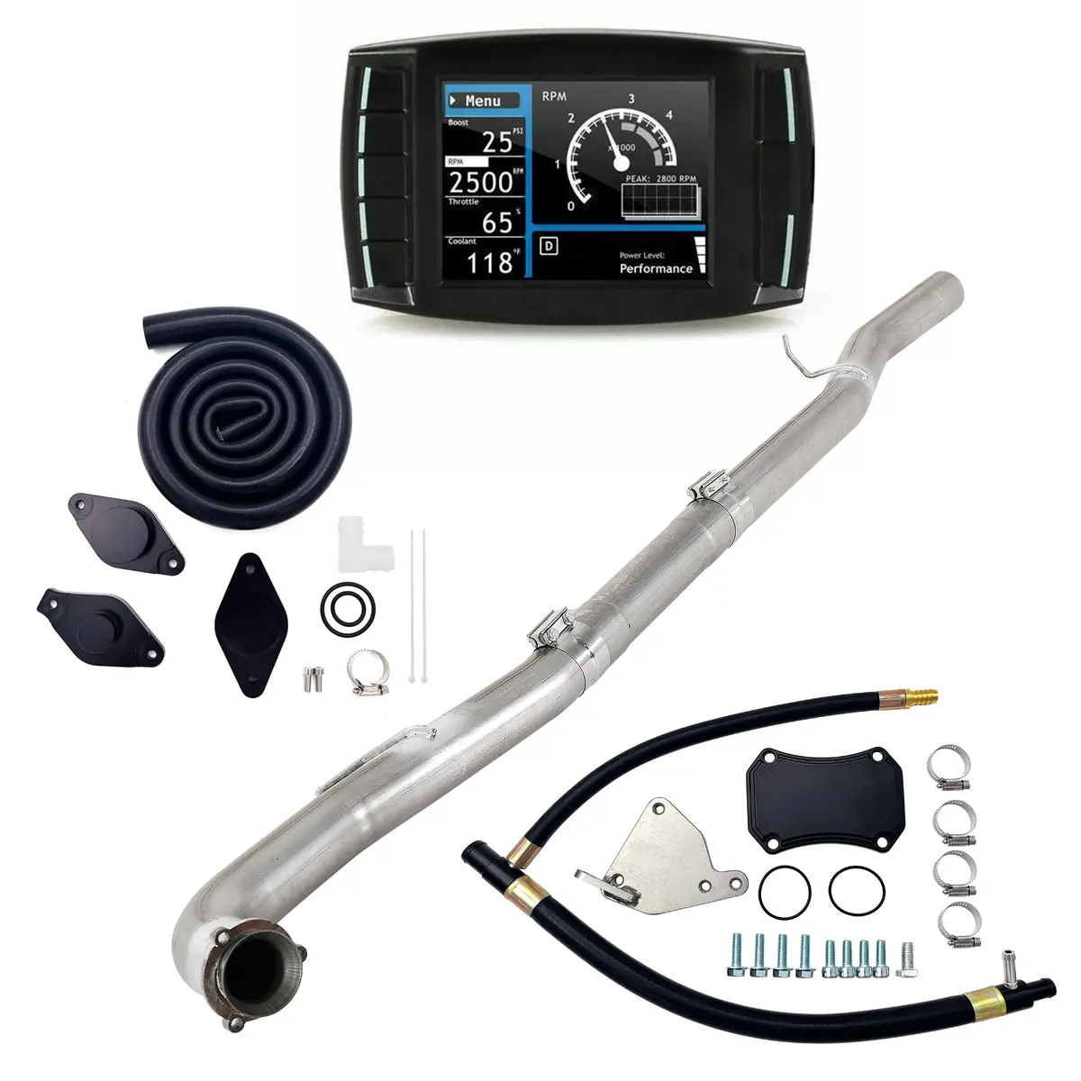 4" Dpf/Def/Egr/Ccv Delete All-In-One Kit For 2015.5-2016 Chevy/Gmc 1