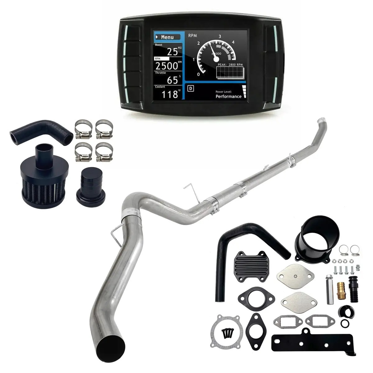 5" Dpf/Egr/Ccv Delete All-In-One Kit For 2013-2018 6.7L Ram Cummins 1