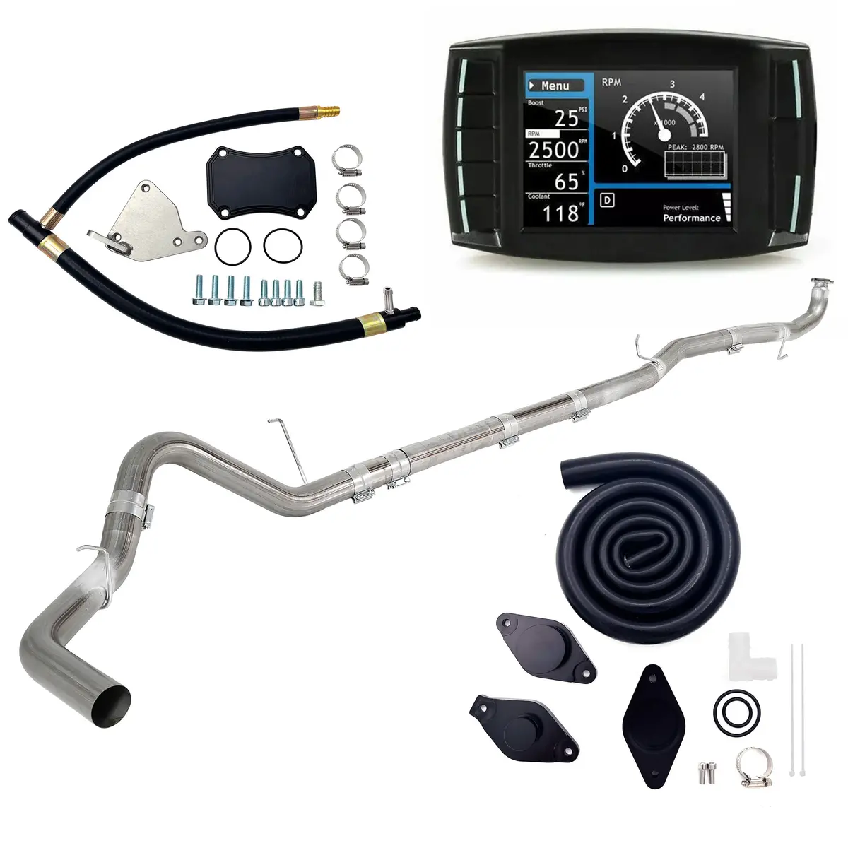 4" Dpf/Egr/Def/Ccv Delete Kit For 2015.5-2016 6.6L Duramax Lml 1