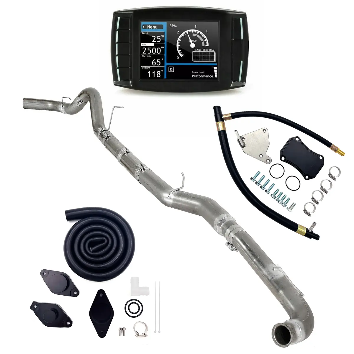 2011-2015 6.6L Duramax Lml 4" Dpf/Egr/Def/Ccv Delete All-In-One Kit 1