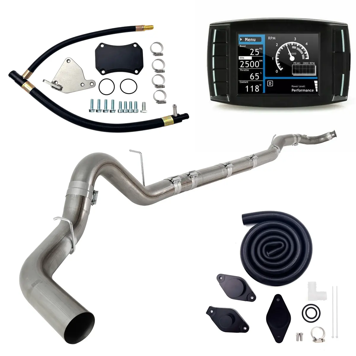 2011-2015 6.6L Duramax Lml 5" Dpf/Egr/Def/Ccv Delete All-In-One Kit 1