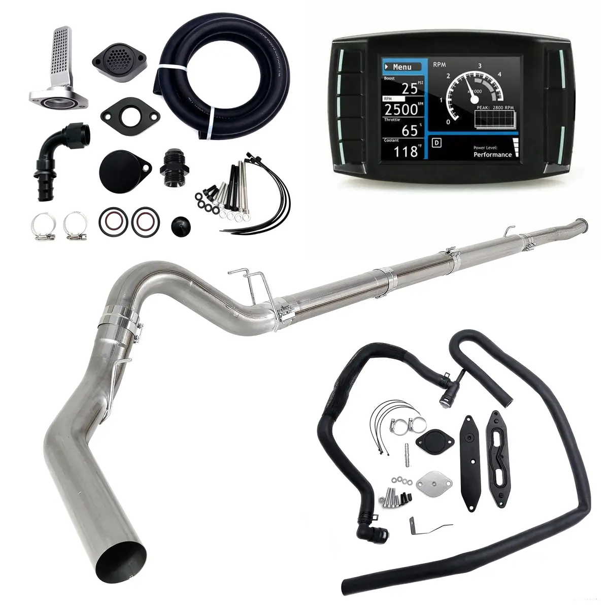 Seguler 5" Dpf/Egr/Def/Ccv Delete 2011-2019 6.7L Ford Powerstroke All-In-One Kit 1