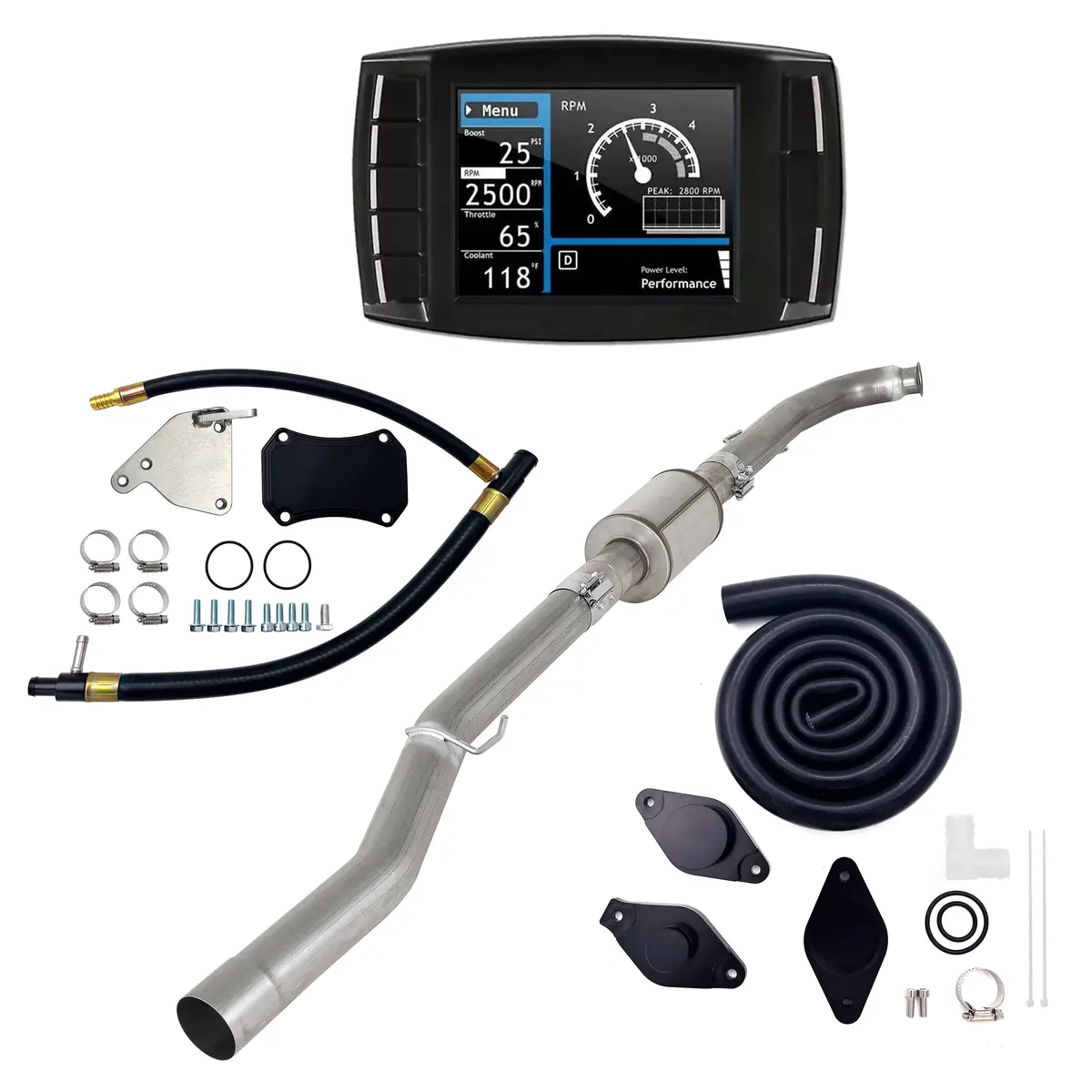 Seguler 2011-2015 6.6L Duramax Lml 4" Dpf/Egr/Def/Ccv Delete All-In-One Kit 1