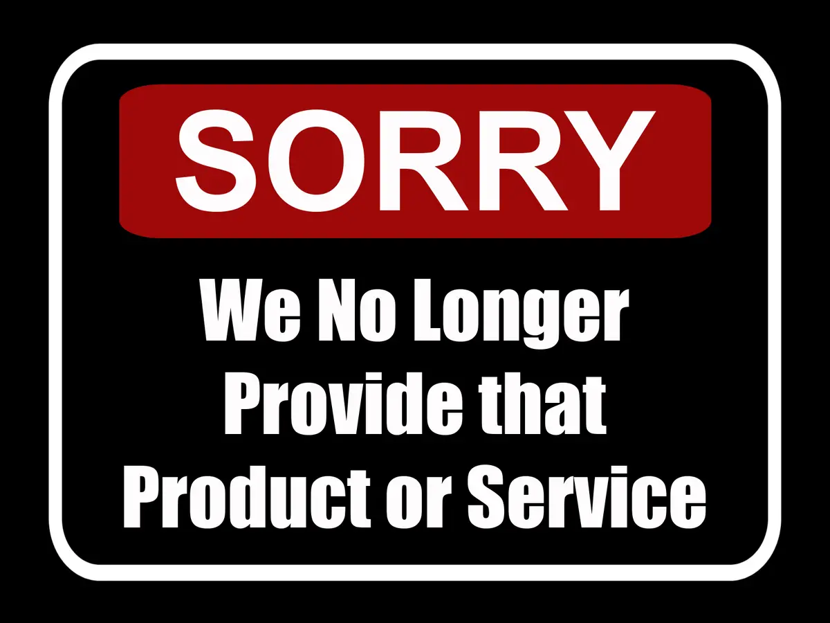 Discontinued Product/Service 1