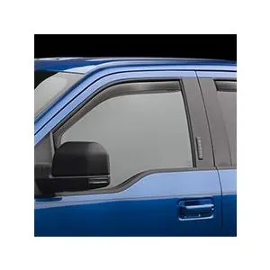 2015-2020 Ford F-150 Weathertech Front And Rear Window Deflector Set (Dark Tint) 1