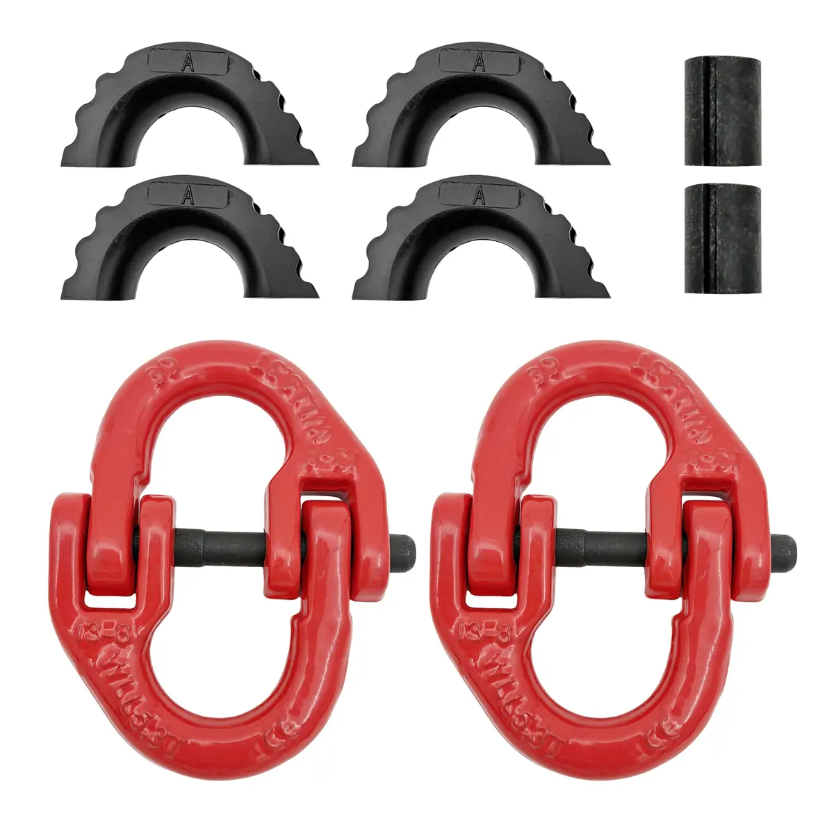 Seguler 1/2" Hammerlock Safety Chain Links 47,000 Lbs Rating (Pair) 1