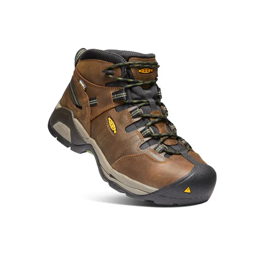 Men's Detroit Xt Waterproof Boot (Steel Toe) | Cascade Brown/Bronze Green 3