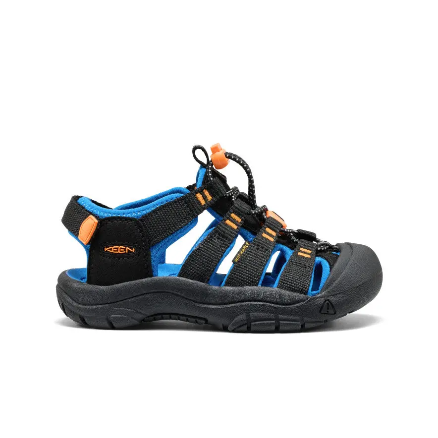 Little Kids' Newport Boundless Sandal  |  Black/Precious Blue 1