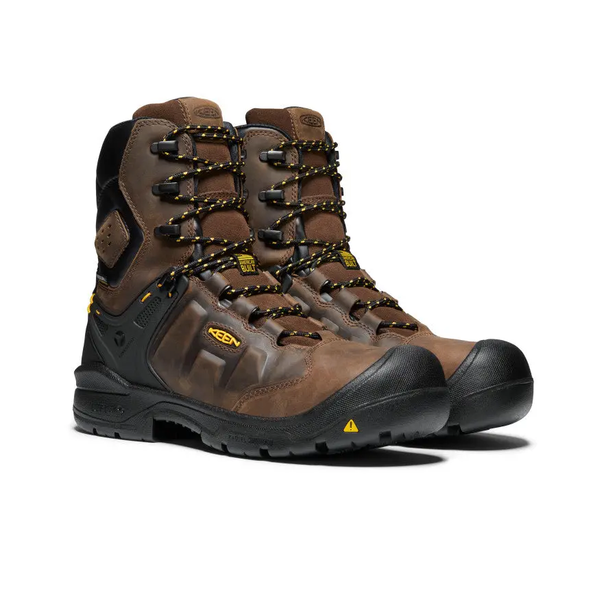Men's Dover 8" Waterproof Boot (Carbon Toe) | Dark Earth/Black 2