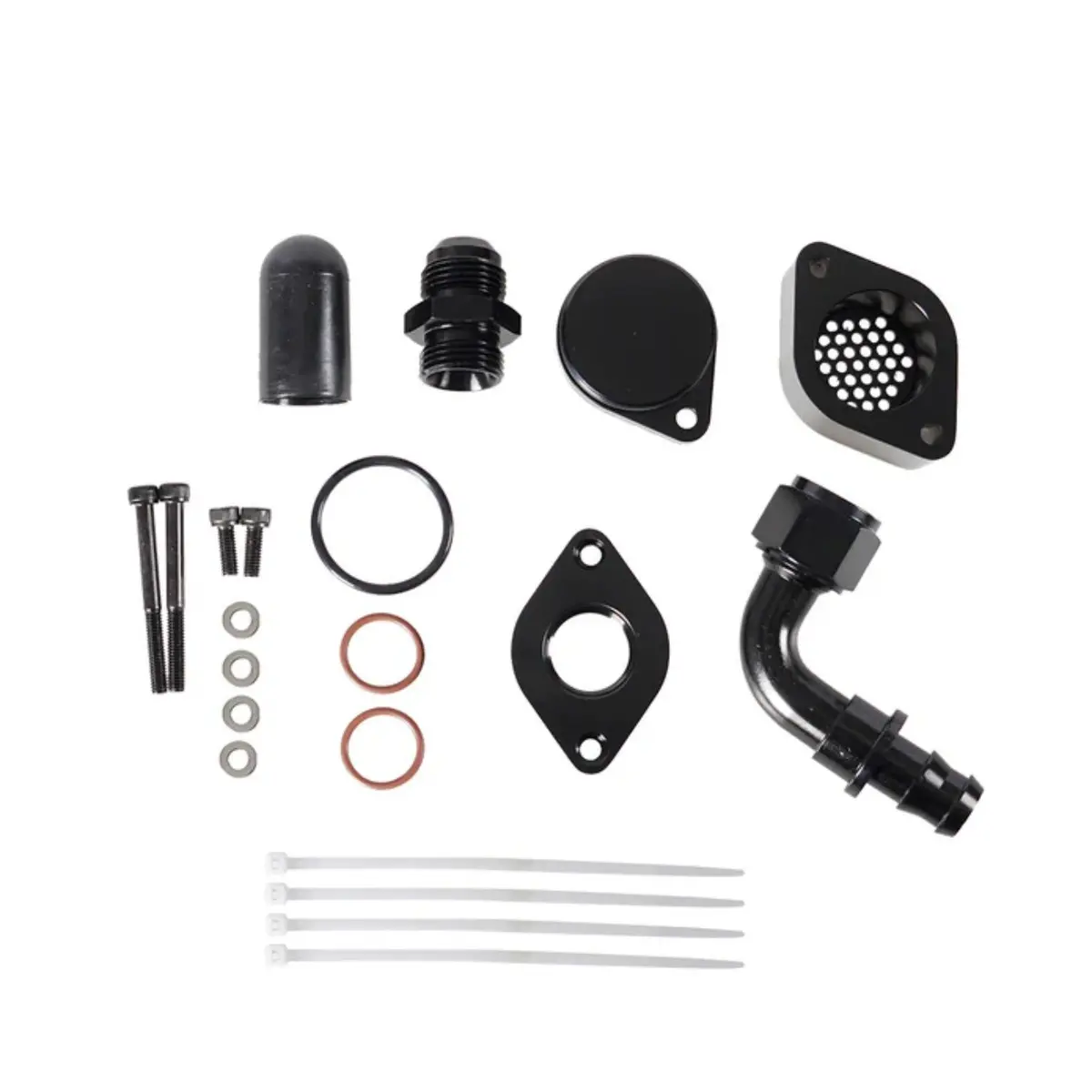 Ccv Pcv Reroute Engine Ventilation Kit For 2011-2023 6.7L Ford Powerstroke (No Tube) 1