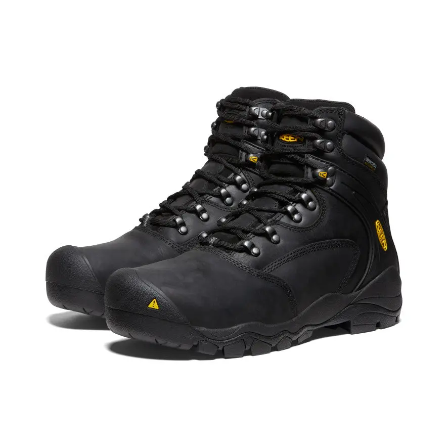 Men's Louisville 6" Waterproof Boot (Steel Toe) | Black 2