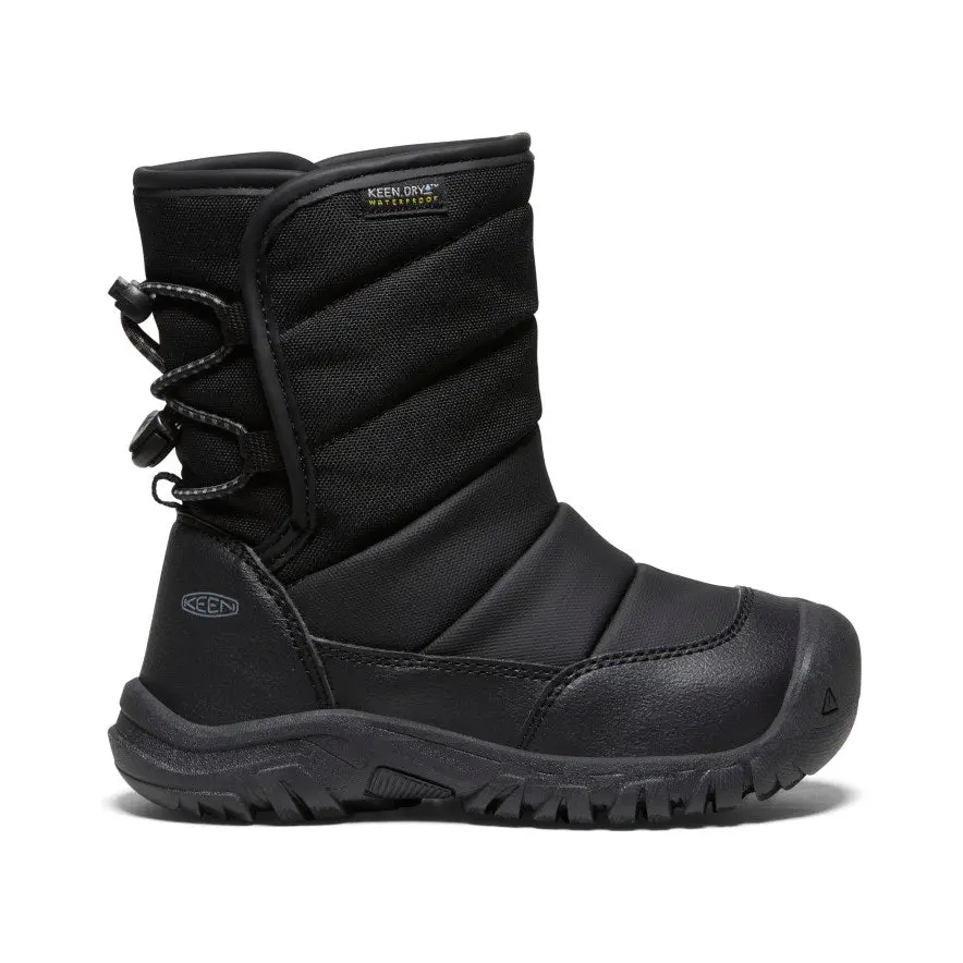 Little Kids' Puffrider Waterproof Winter Boot  |  Black/Steel Grey 1