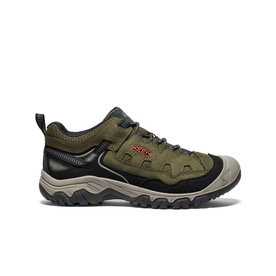 Men's Targhee Iv Vented Hiking Shoe  |  Dark Olive/Gold Flame 1