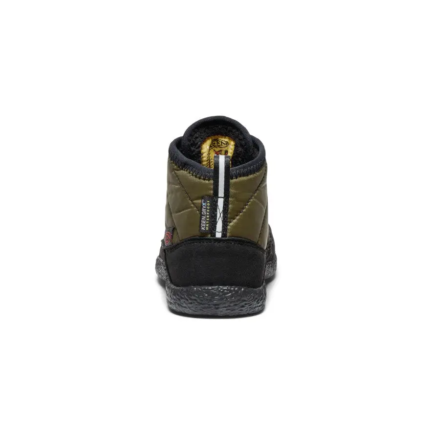 Little Kids' Howser Ii Waterproof Chukka | Dark Olive/Gold Flame 5
