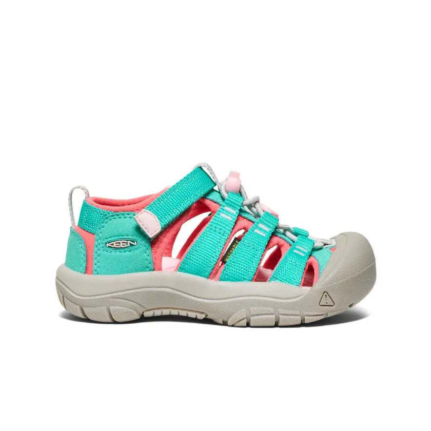 Little Kids' Newport H2  |  Bright Aqua/Giggle Pink 1