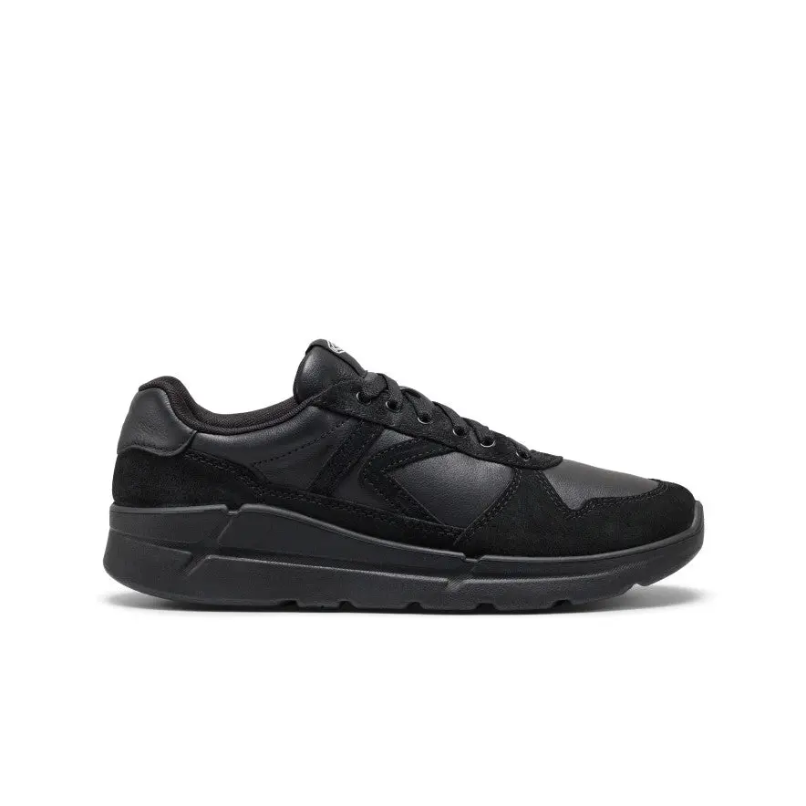 Men's Km2 Leather Jogger  |  Black/Black 1