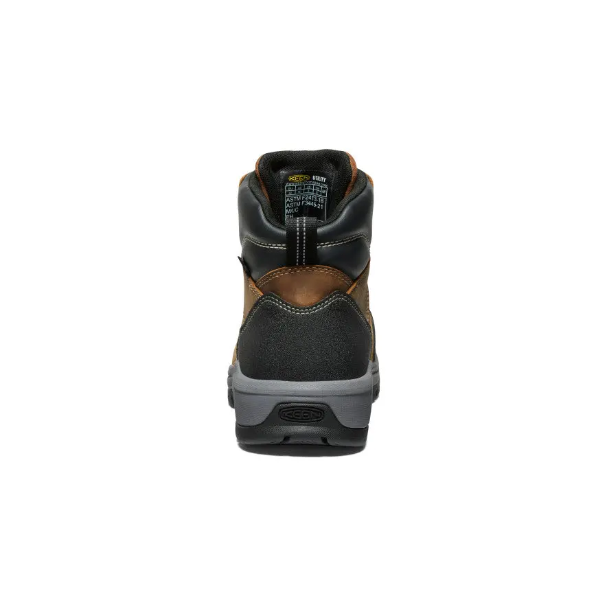 Men's Evanston 6" Waterproof Boot (Carbon Toe) | Bison/Black 5