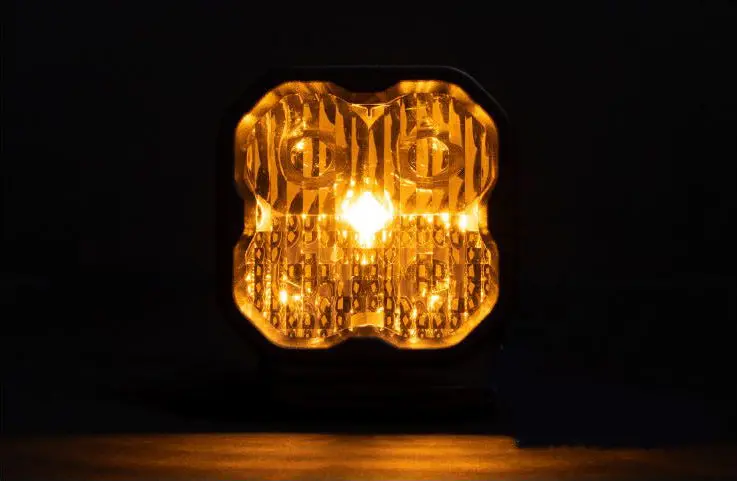 Diode Dynamics Ss3 Stage Series 3" (Yellow) Max Standard Led Pod W/ Amber Backlights (Pair) 1