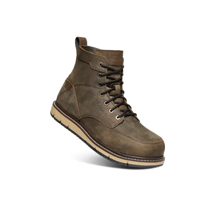 Men's San Jose 6" Waterproof Boot (Aluminum Toe) | Cascade Brown/Black 3