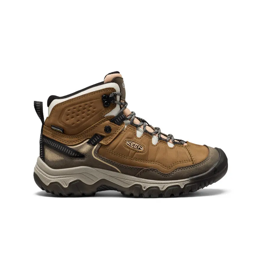 Women's Targhee Iv Waterproof Hiking Boot  |  Coyote/Peach Fuzz 1