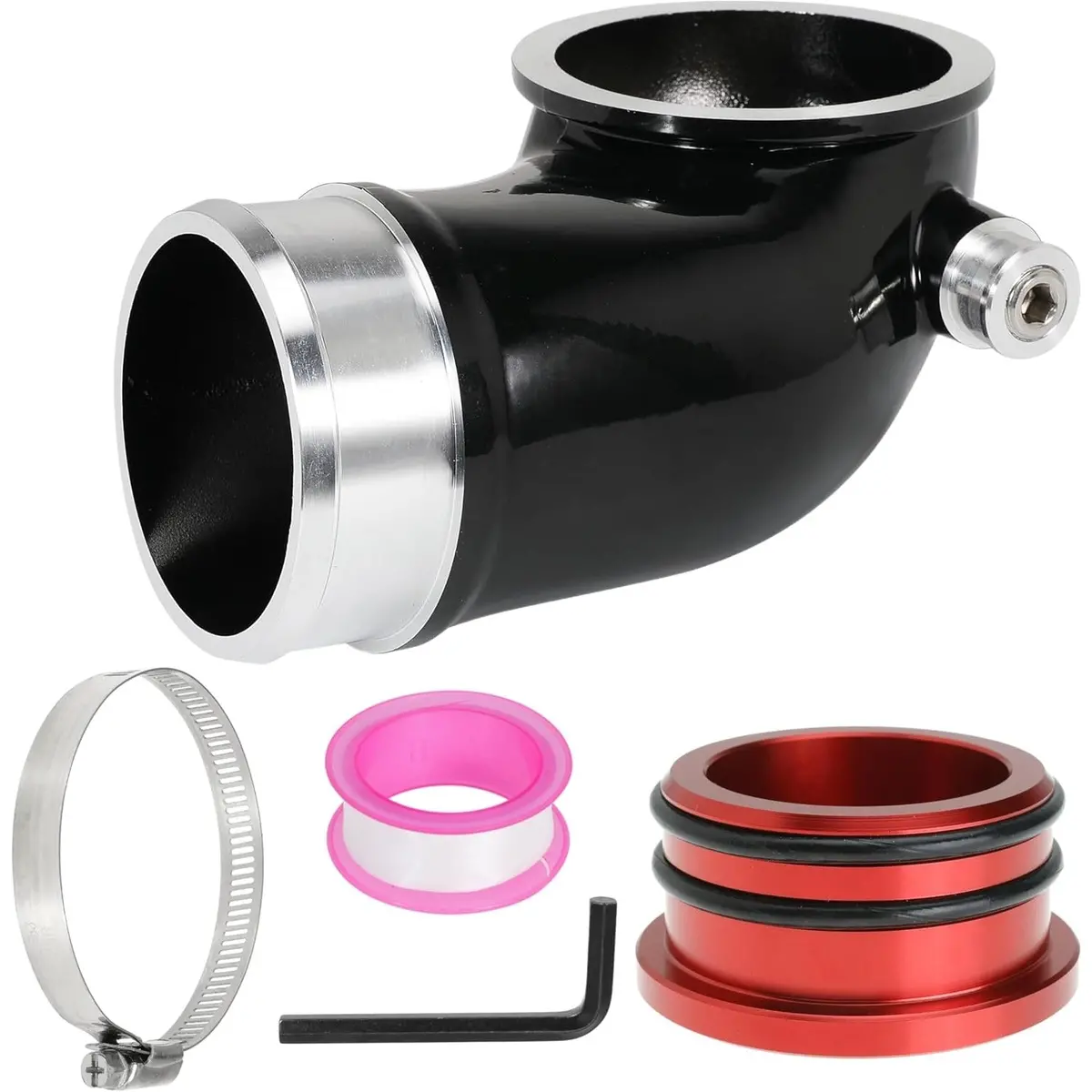For 2004.5-2005 6.6L Duramax Lly Turbo Inlet Manifold Intake Elbow W/ Resonator Plug Kit 1