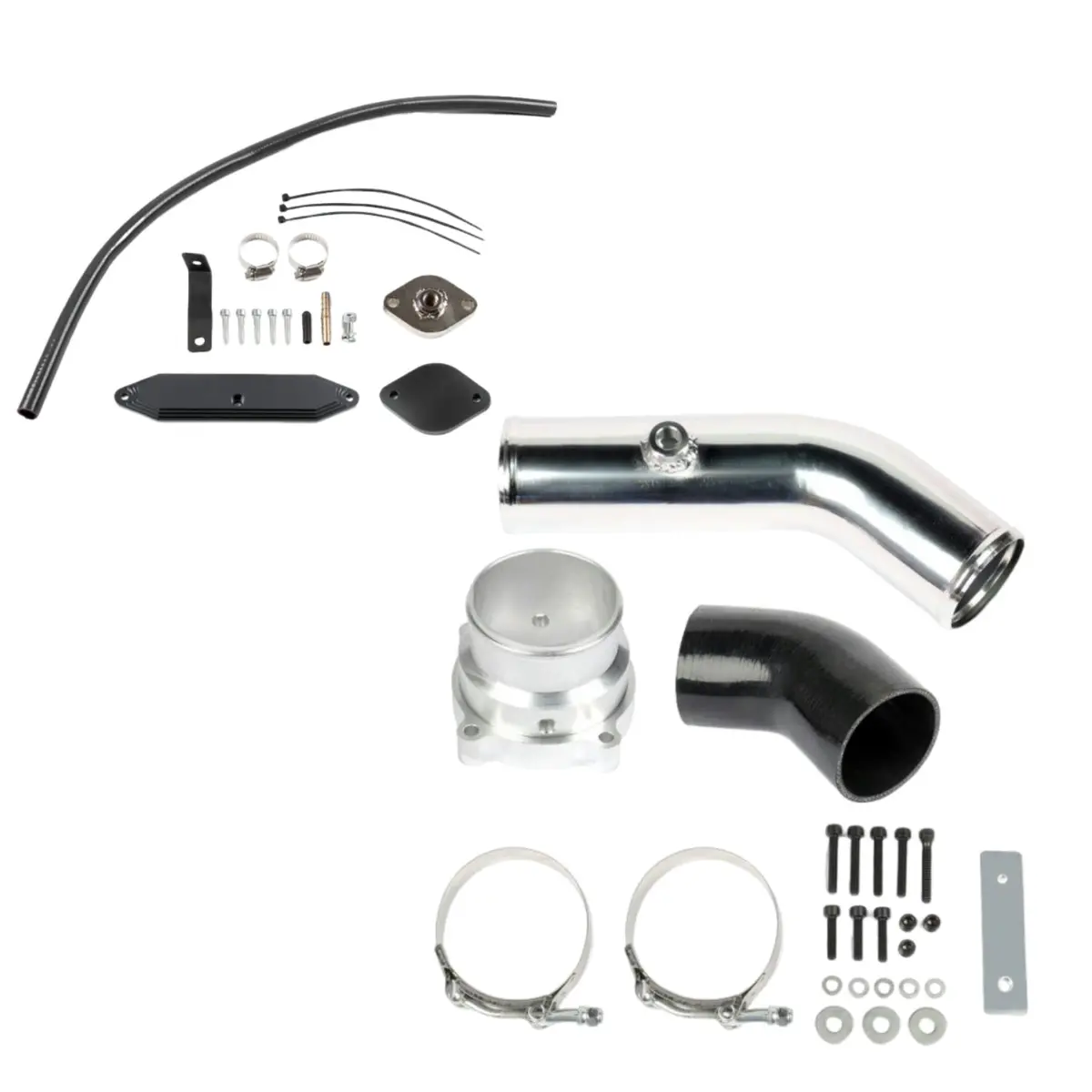 Egr Delete Kit & Intercooler Pipe For 2011-2017 6.7L Powerstroke Ford F250 F350 F450 F550 1