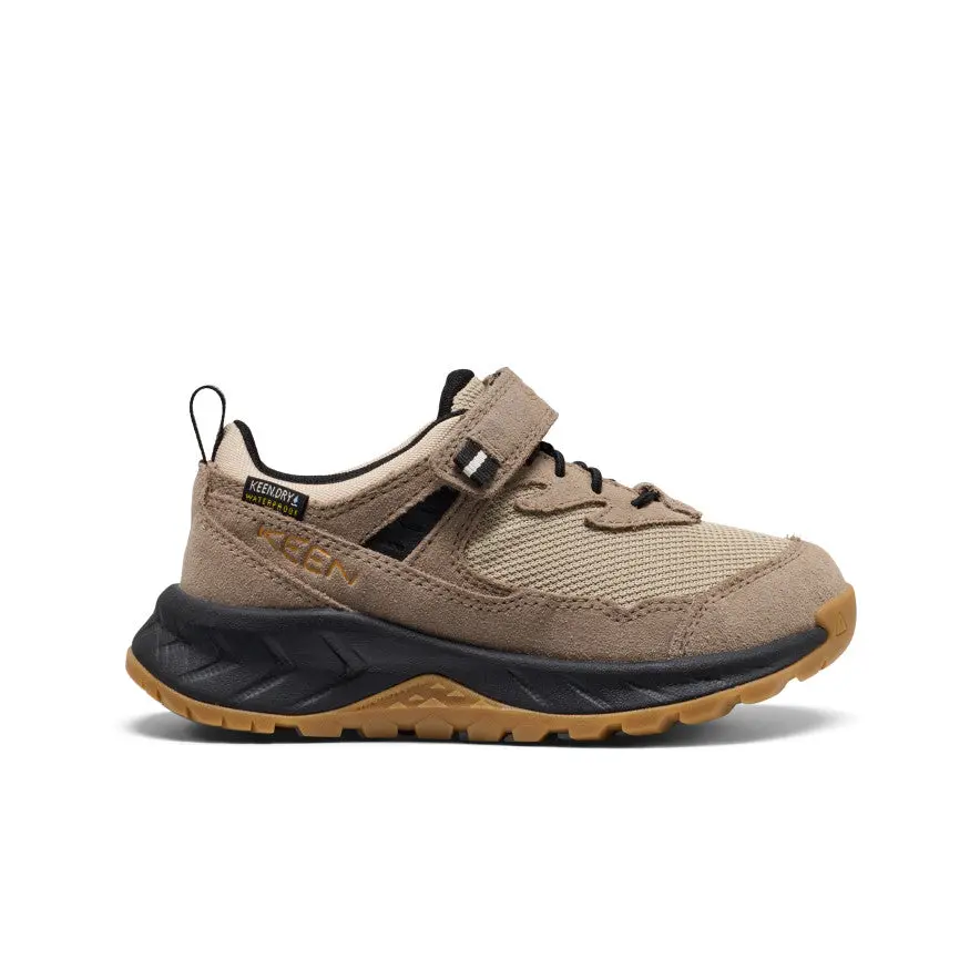 Little Kids' Hightrail Waterproof Hiking Shoe  |  Brindle/Oak Buff 1