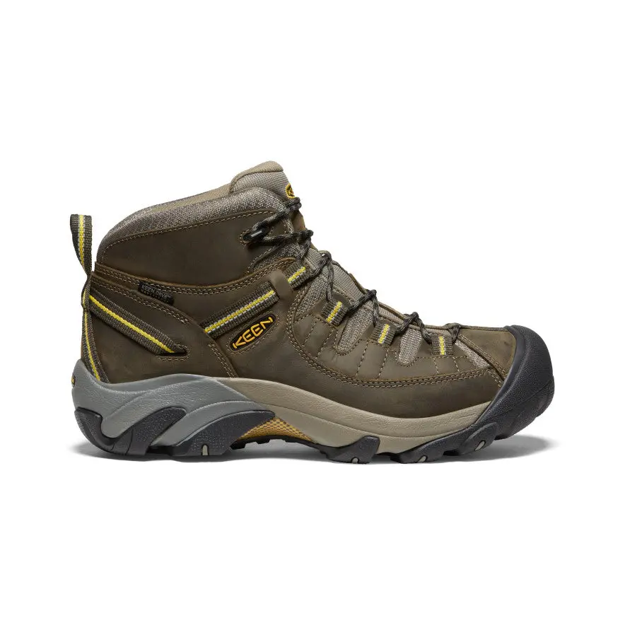 Men's Targhee Ii Mid Waterproof Hiking Boots | Black Olive/Yellow 1