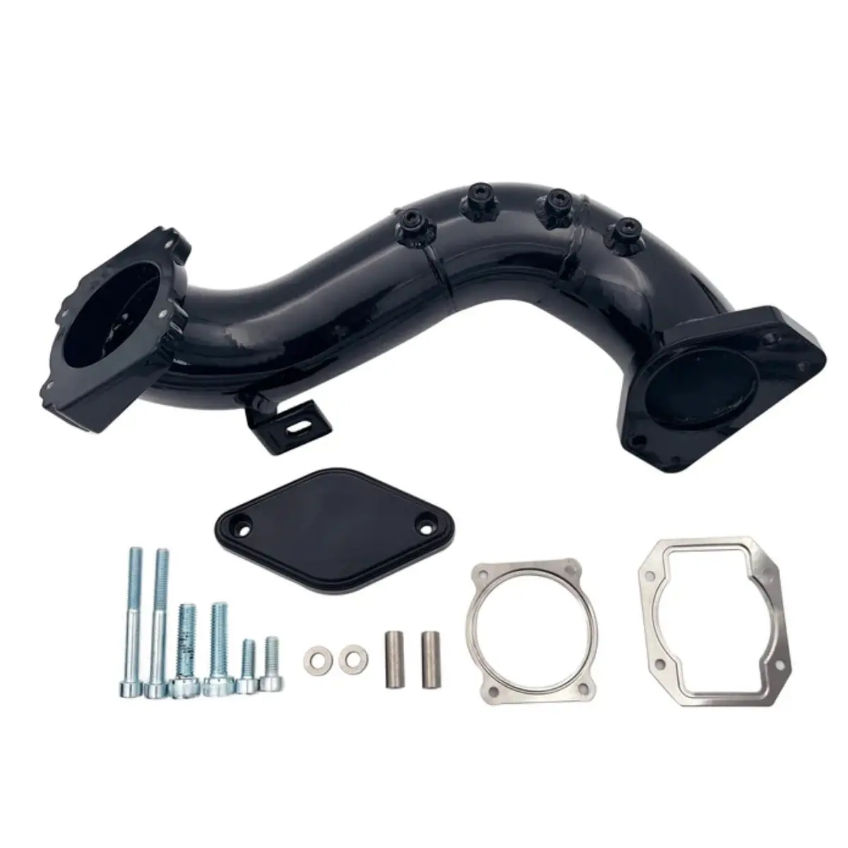 High Flow Intake Elbow Bridge Tube Kit For 2011-2015 6.6L Duramax Lml Chevy Gmc  2500 3500 1