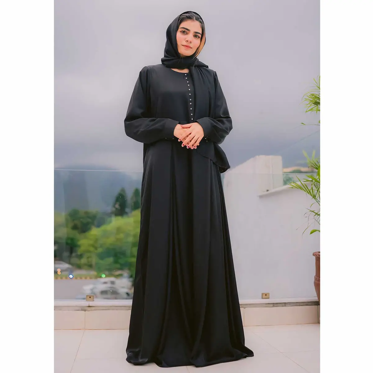 Abaya (Black-009) 1