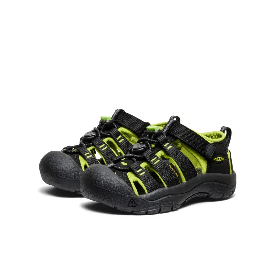 Little Kids' Newport H2 | Black/Lime Green 2