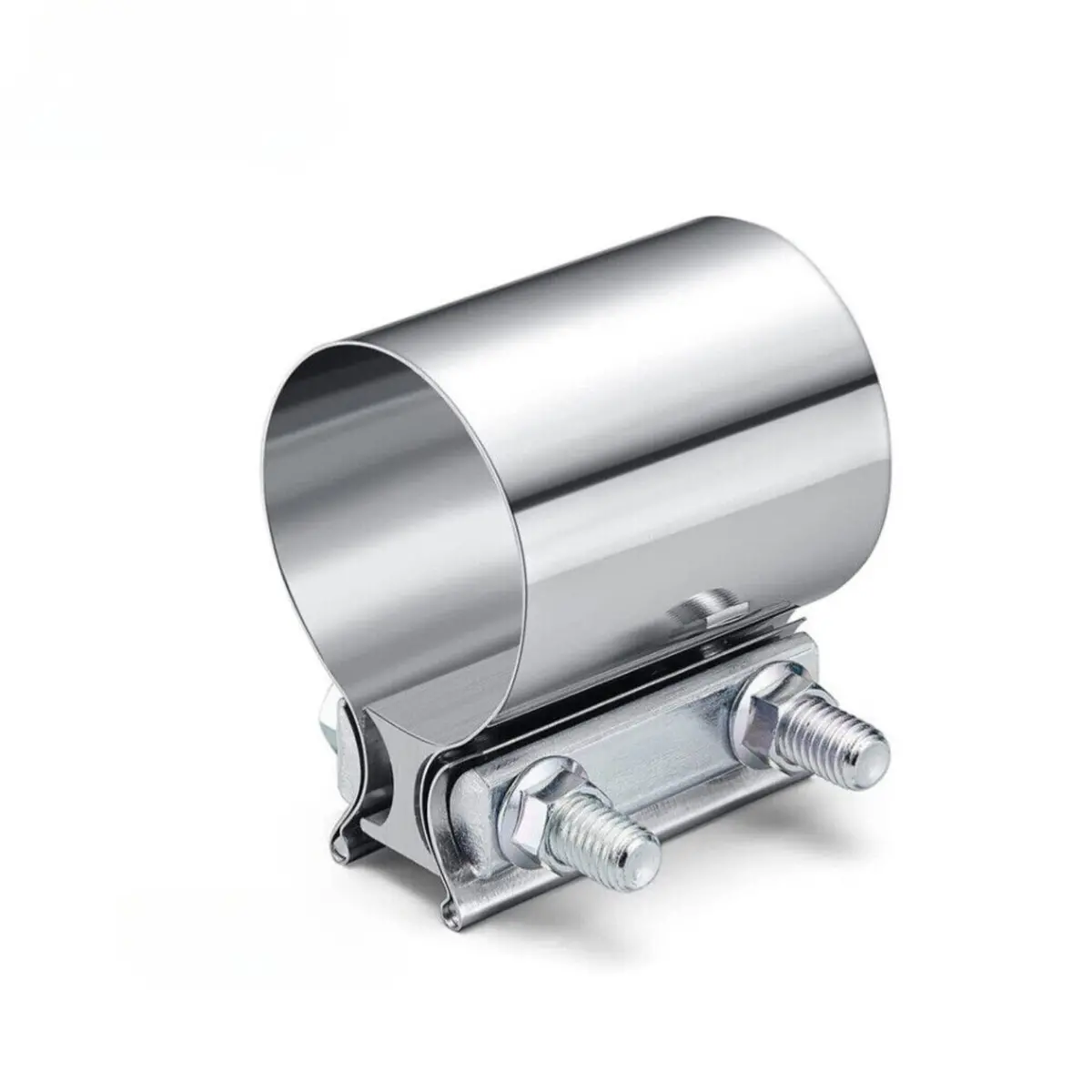 5" Inch Stainless Steel Butt Joint Band Exhaust Clamp Sleeve Coupler T304 1