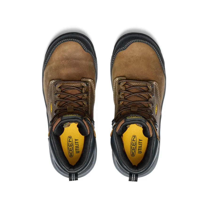 Women's Evanston 6" Waterproof Boot Int Met (Carbon Toe) | Bison/Black 4