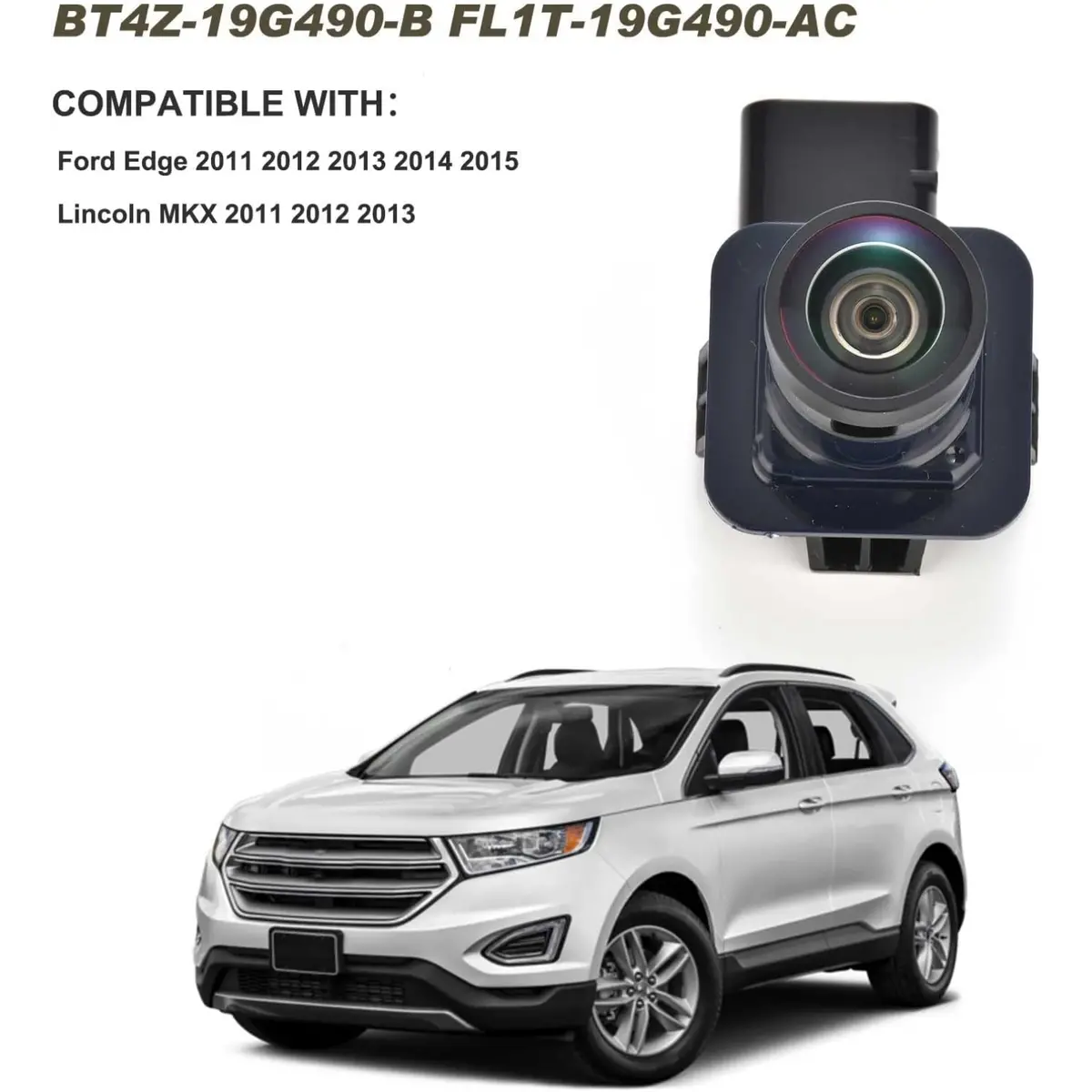 Backup Camera Compatible With Ford F150 2010 - 2014 Mustang 2015-2020 Replaces# Bl3z-19G490-B El3z-19G490-D 8