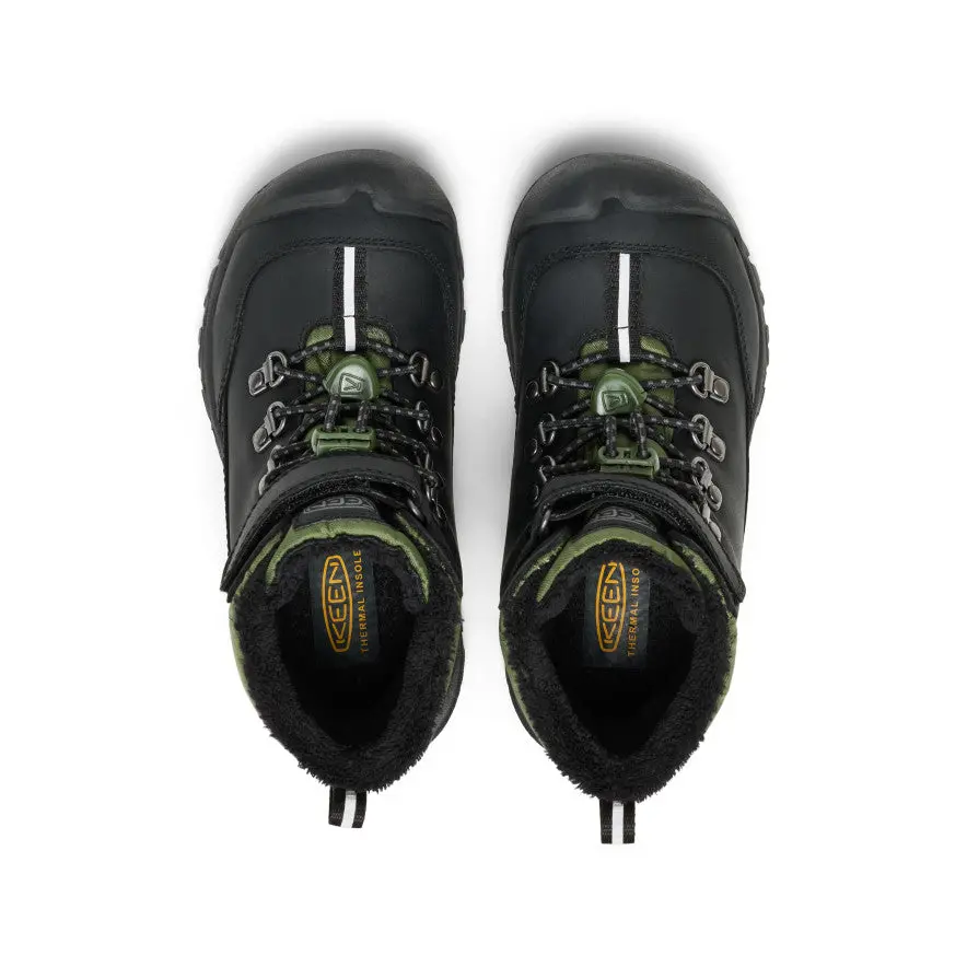 Little Kids' Kanibou Waterproof Winter Boot | Black/Bronze Green 4