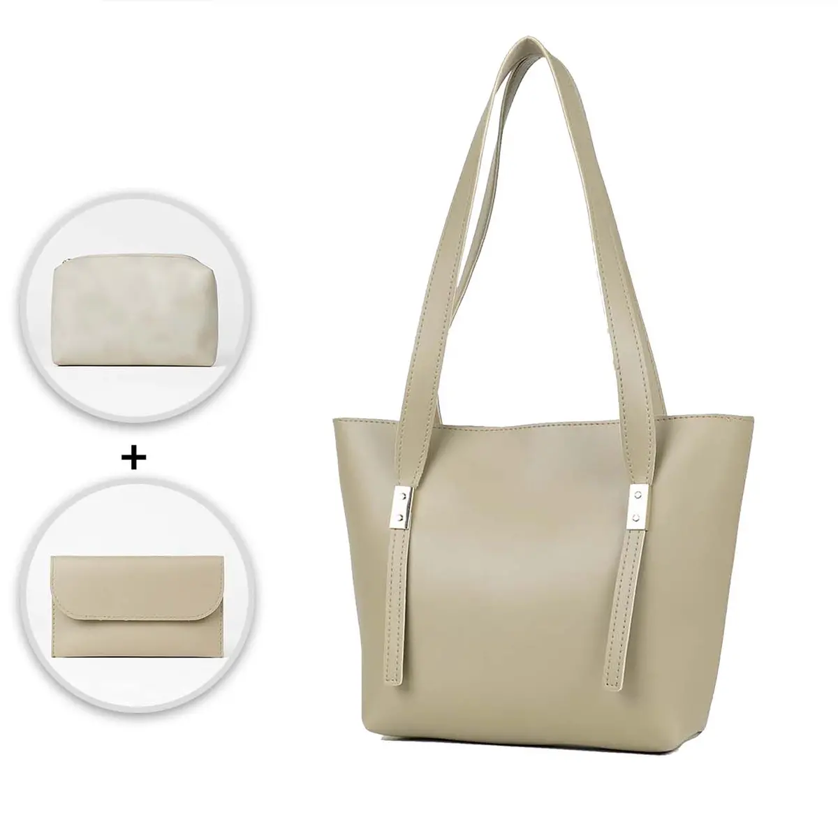 Falcon Tote Set Of 3 Bag Beige 1