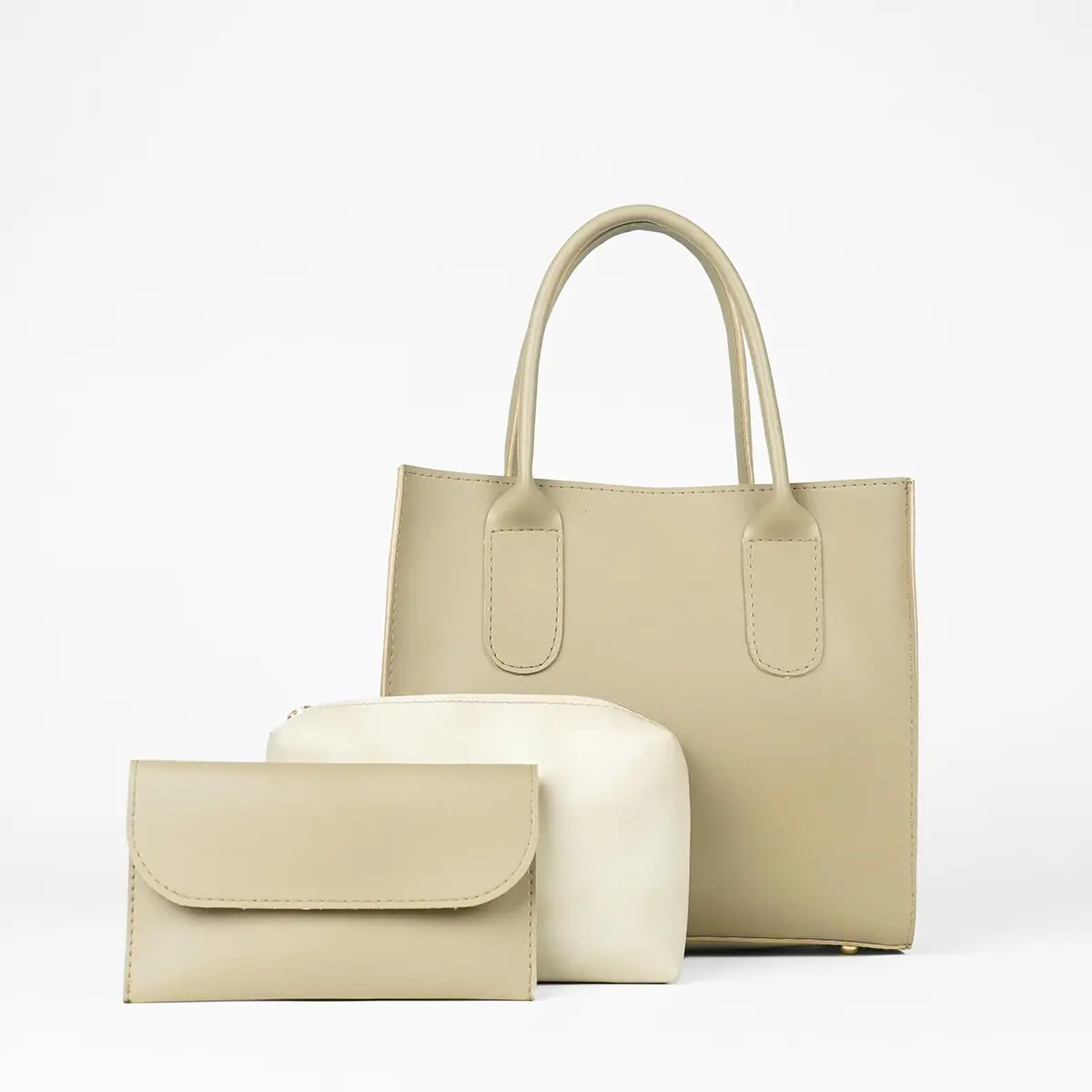 Catchy Bag Set Of 3 Beige 1