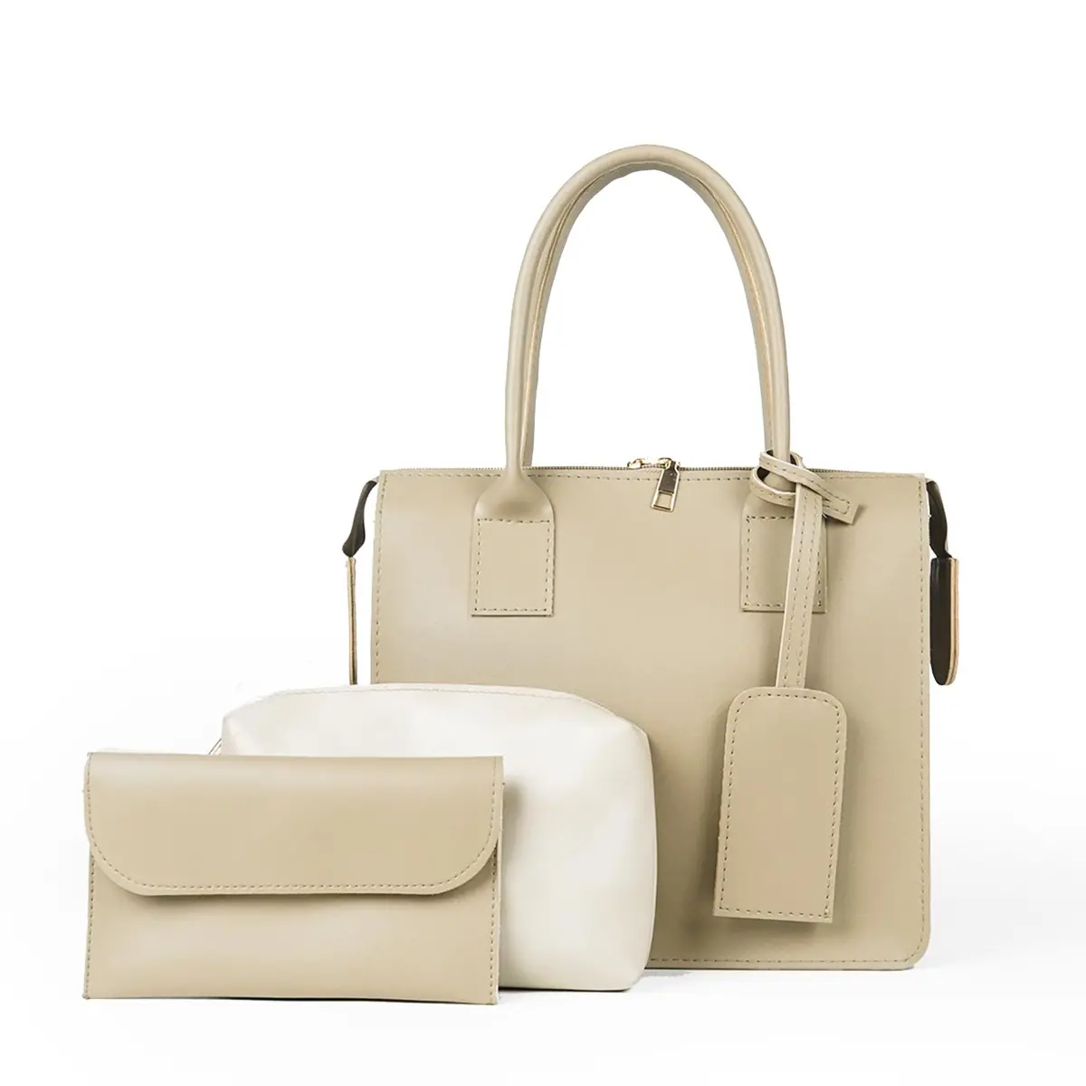 Clever Set Of 3 Bag Beige 1