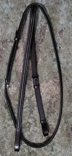 Kl Select Black Oak Fancy Stitched Round Raised Standing Martingale 1