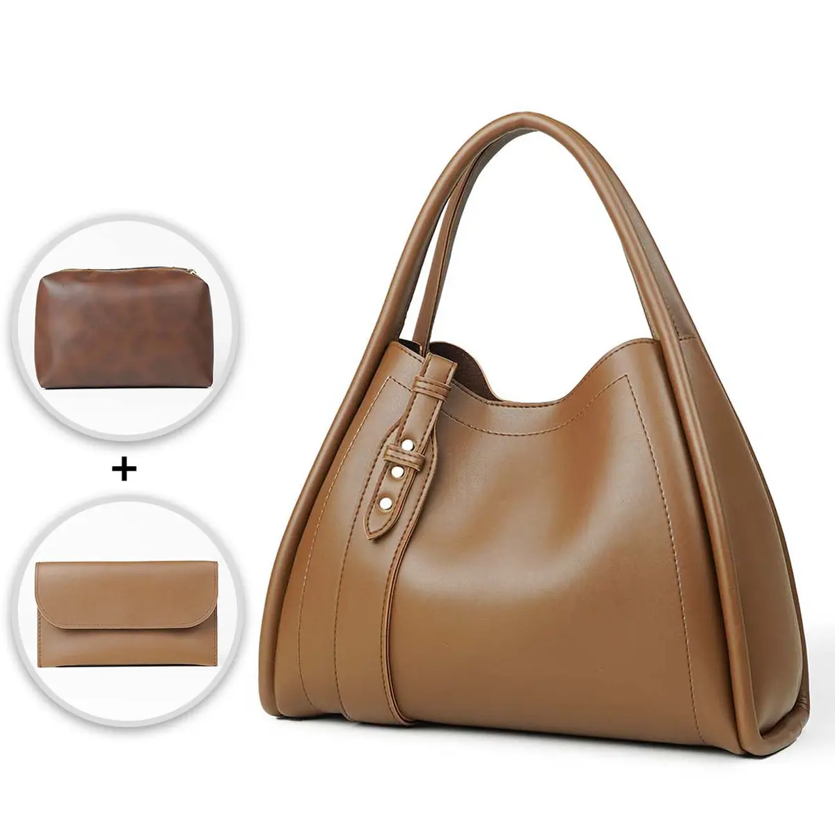 Humor Bag Set Of 3 Brown 1