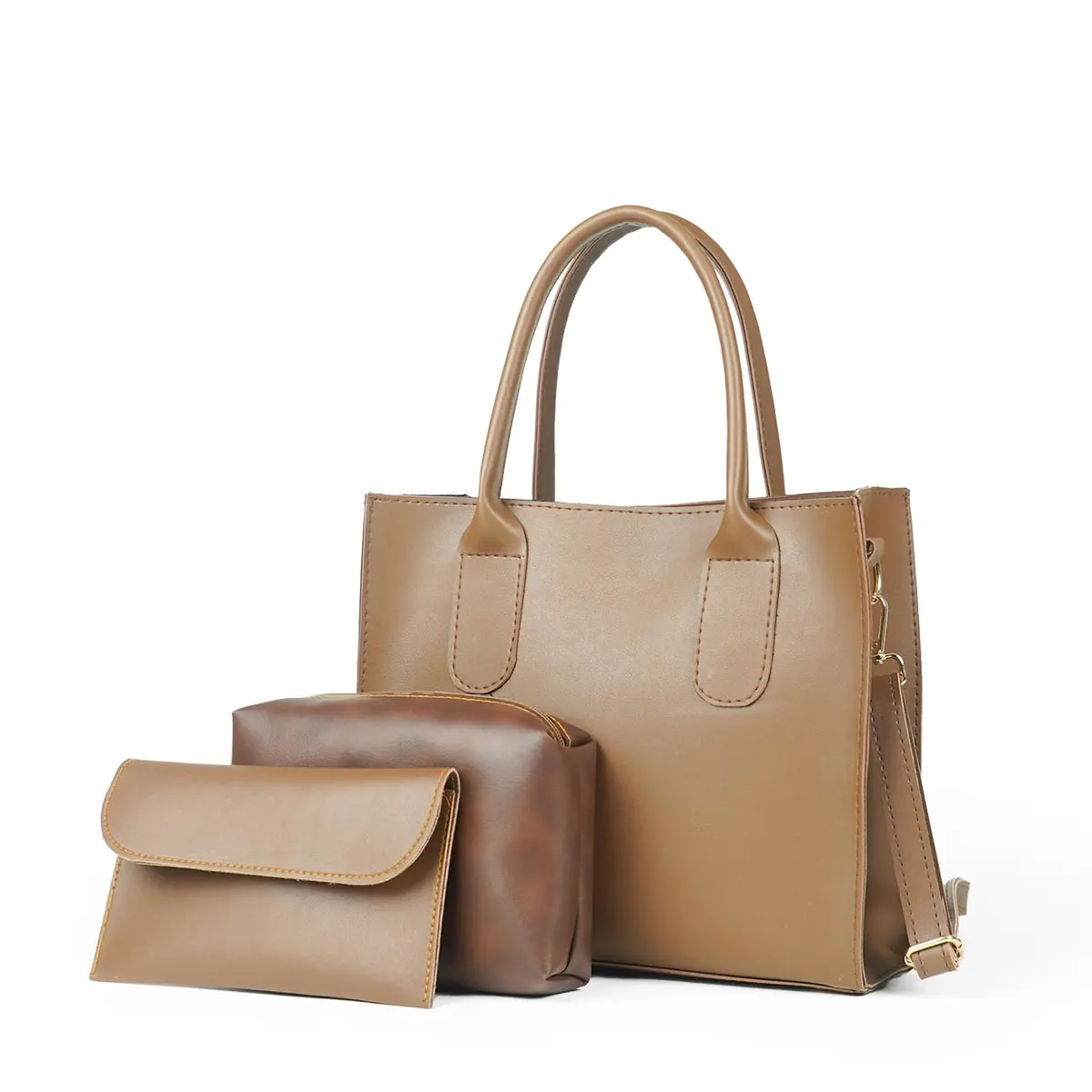 Catchy Bag Set Of 3 Brown 1