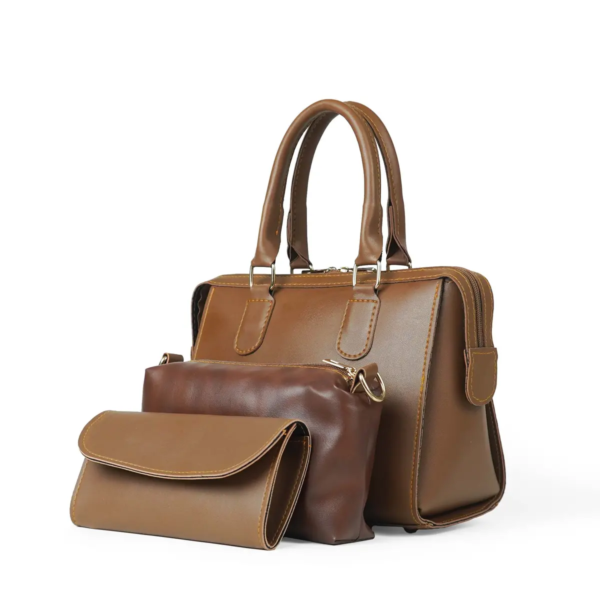 Olive Bag Set Of 3 Brown 1