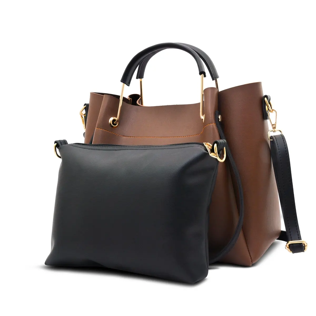 Emerald Bag With Pouch (Brown) 1
