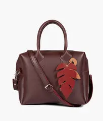 Burgundy Mini Bowling Bag Maroon 1