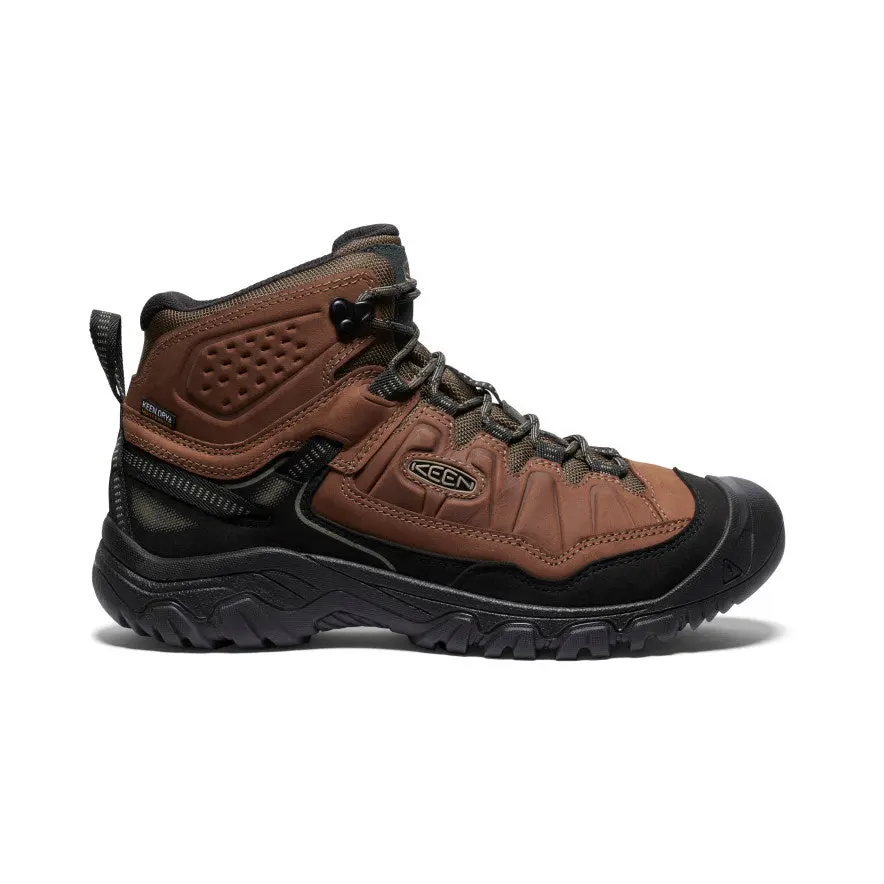 Men's Targhee Iv Wide Waterproof Hiking Boot  |  Bison/Black 1