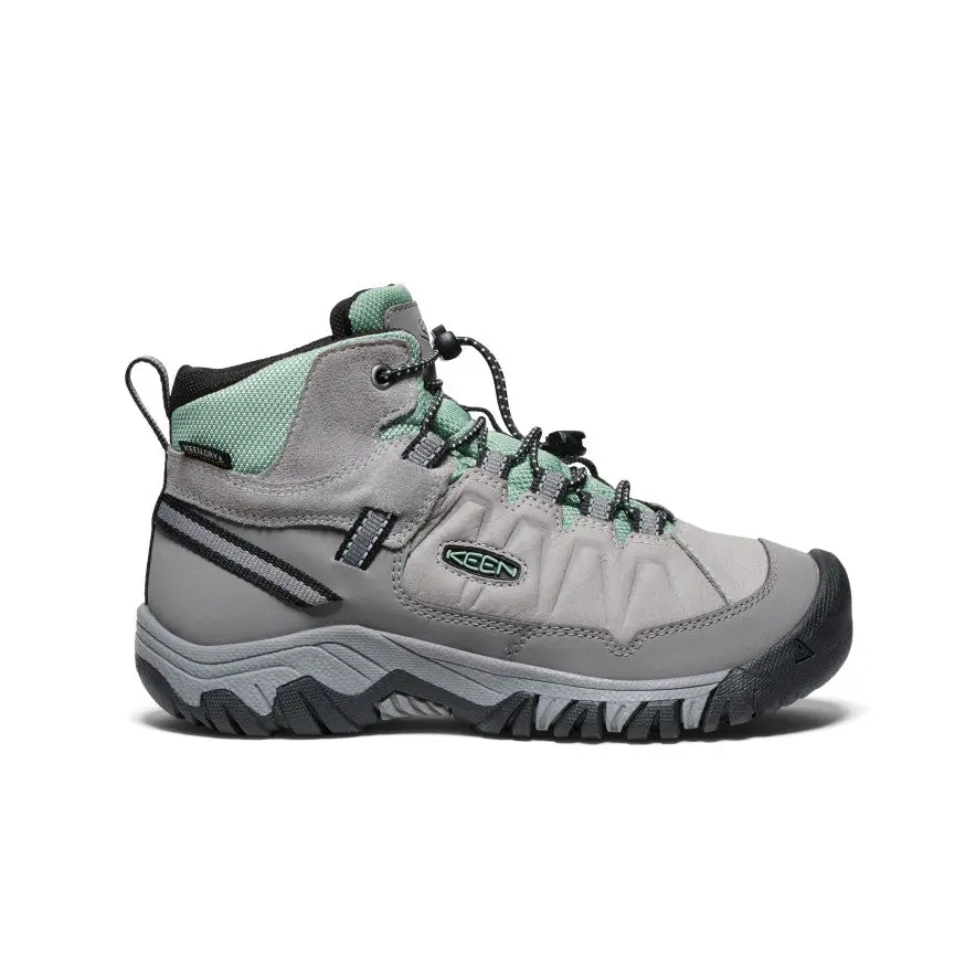 Big Kids' Targhee Iv Waterproof Hiking Boot | Alloy/Granite Green 1