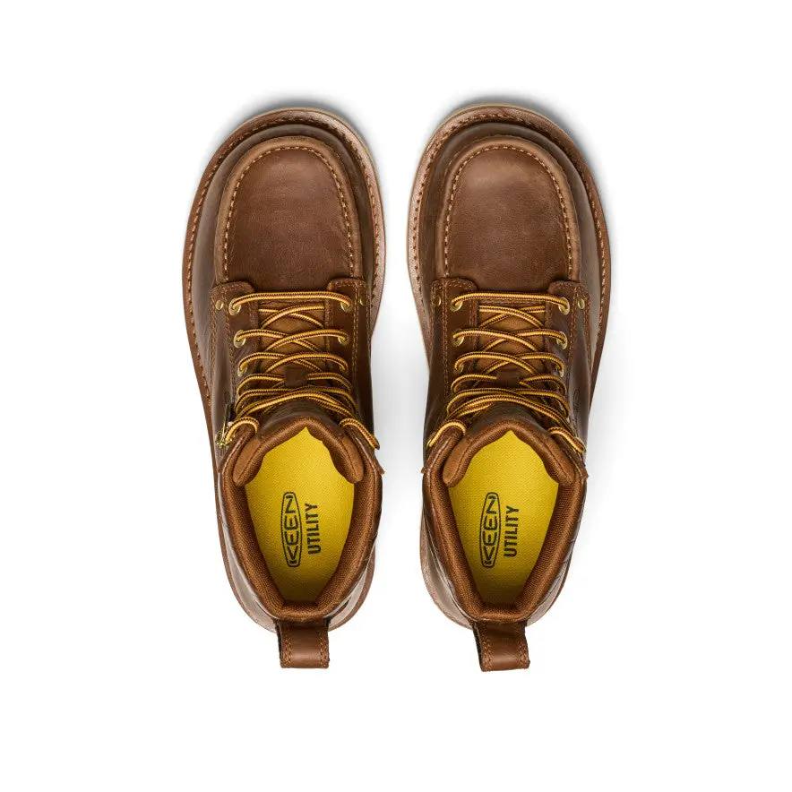 Men's Cincinnati 6" Boot (Soft Toe) X Noon Goons | Leather Brown/Off White 4