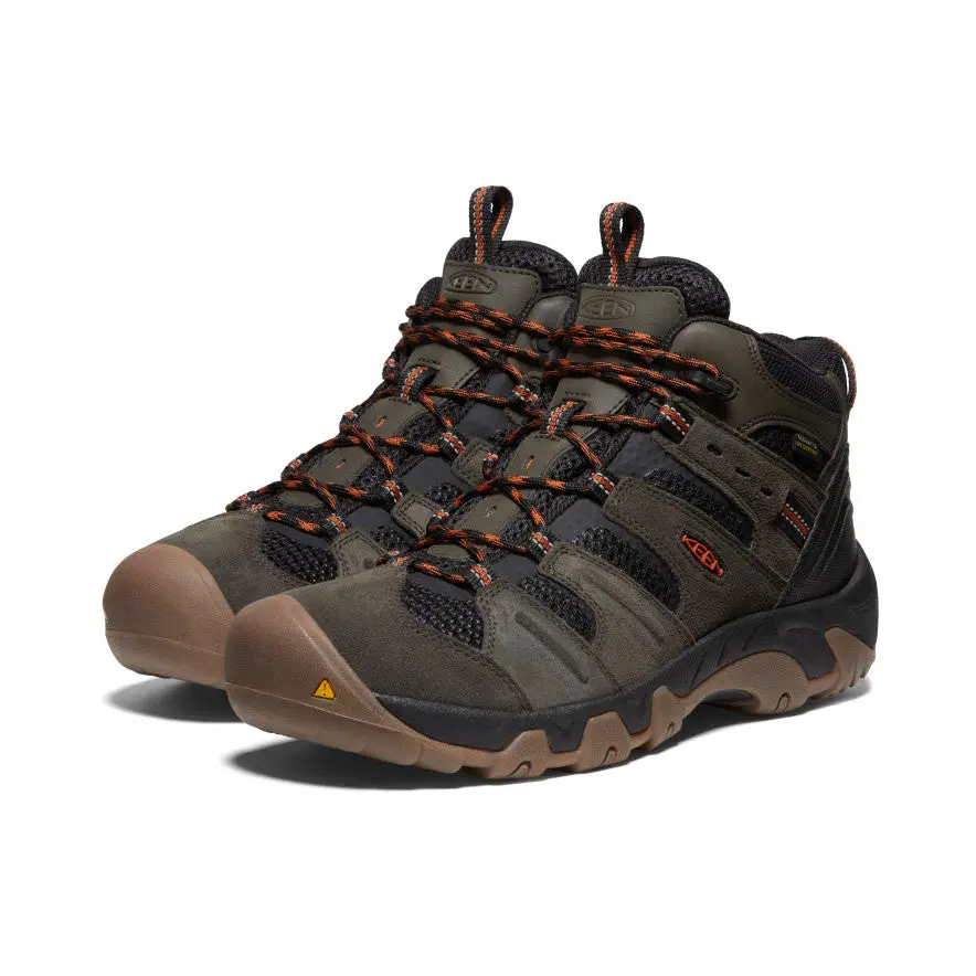 Men's Headout Waterproof Hiking Boot | Black Olive/Fossil Orange 2