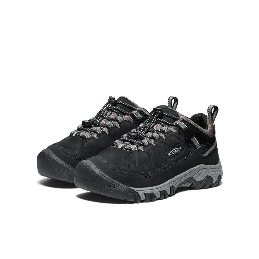 Big Kids' Targhee Iv Waterproof Hiking Shoe | Black/Steel Grey 2