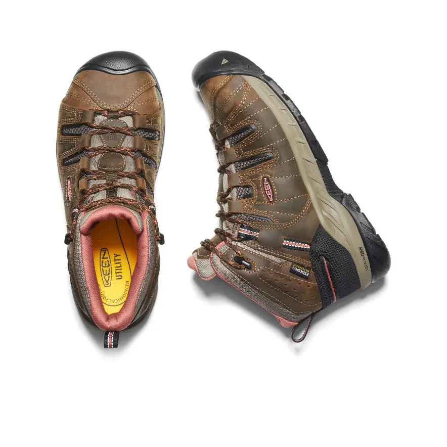 Women's Flint Ii Waterproof Boot (Soft Toe) | Cascade Brown/Brick Dust 4